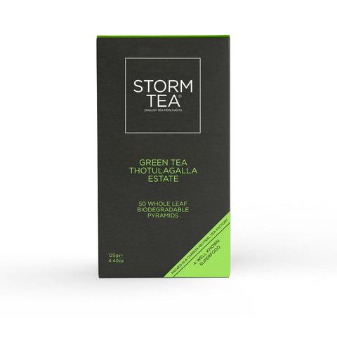 STORM TEA - ORGANIC GREEN TEA x50 BIODEGRADABLE PYRAMIDS