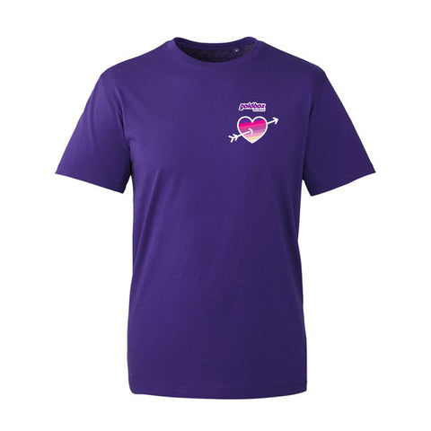 Merch  T-shirts Purple GoldBox heart