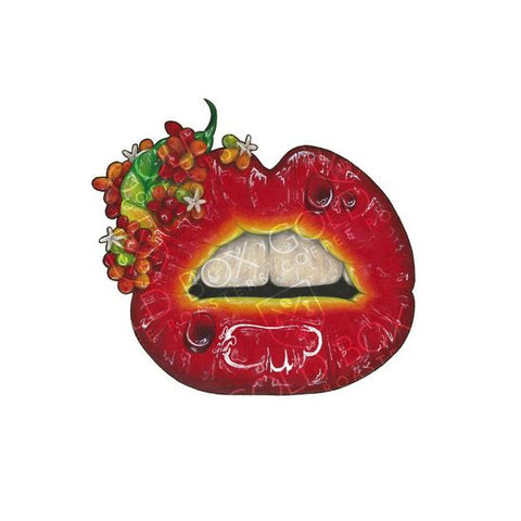 Ripening Coffee Cherry Lips Sticker